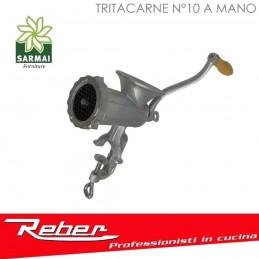 TRITACARNE N°10 REBER 8685 N MANUALE FISSAGGIO A BANCO CON MORSETTA