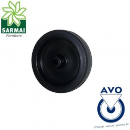 Ruota AVO 180S 80x23 rivestimento in gomma nucleo plastica per arredo mobili