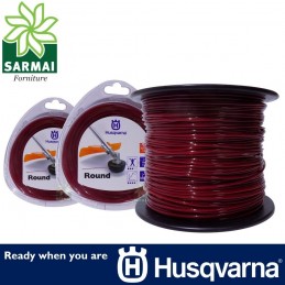 Husqvarna Round tondo bobina filo nylon Rosso per decespugliatore Ø 3,0 mm