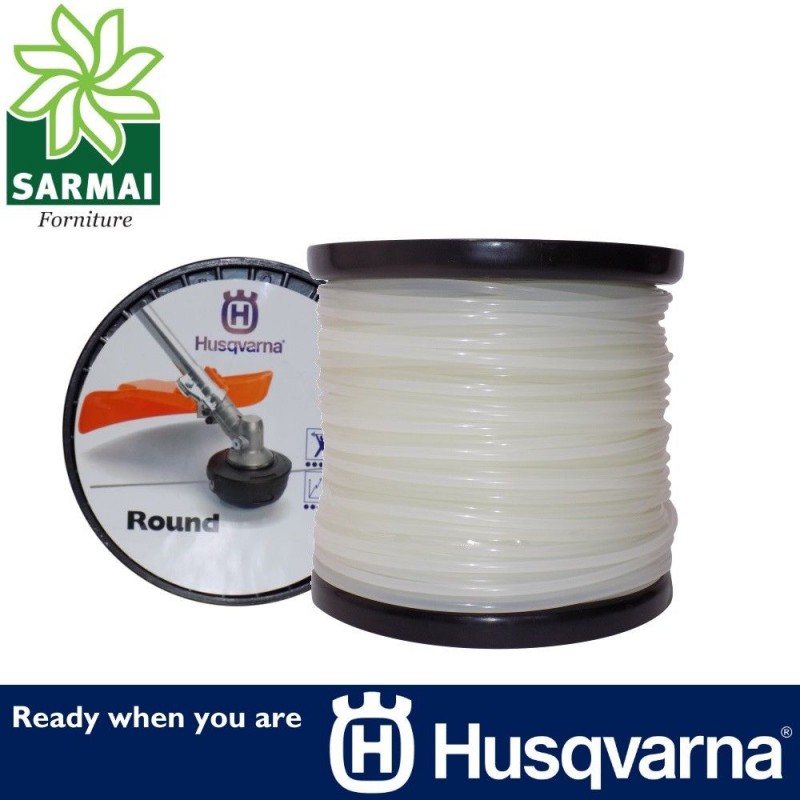 Husqvarna Round tondo bobina filo decespugliatore nylon Bianco Ø 3,3 mm 75 m