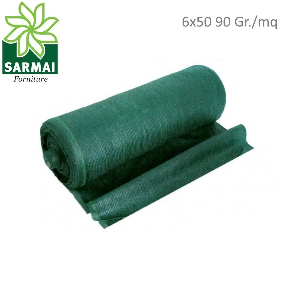 ROTOLO 6 X 50 MT 90 Gr/Mq RETE TELO RACCOLTA OLIVE ANTISPINA ANTISTRAPPO