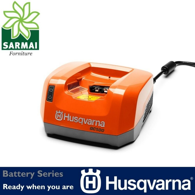 Battery Series HUSQVARNA QC500 caricabatterie batteria Li-on litio 500W 220V